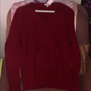Red longsleeve sweater